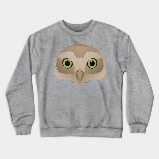 Baby Owl Face Crewneck Sweatshirt by FunkilyMade